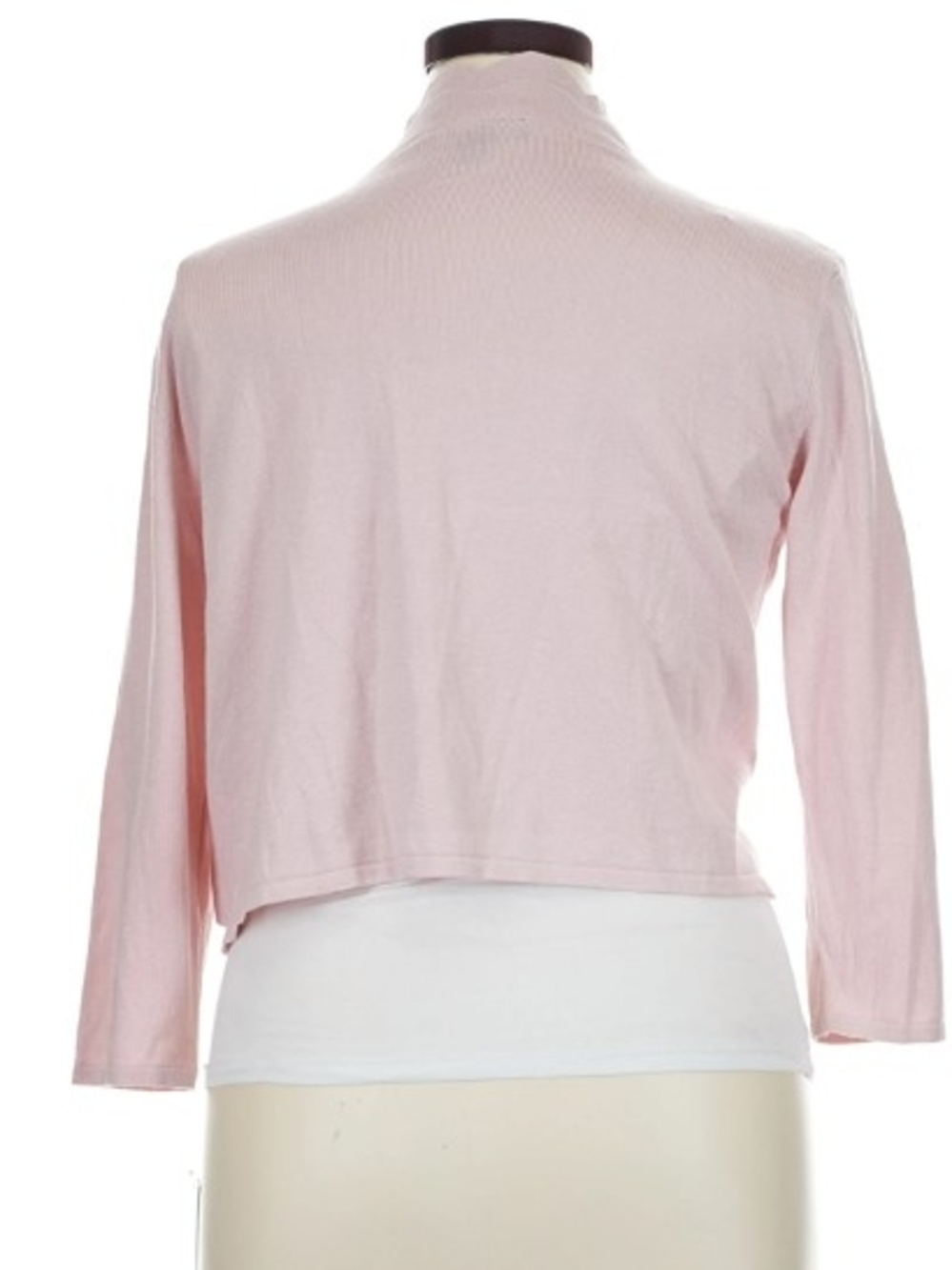 Perceptions Pale Pink Scallop-Trim Shrug Size XL NWT Balletcore - Picture 2 of 3